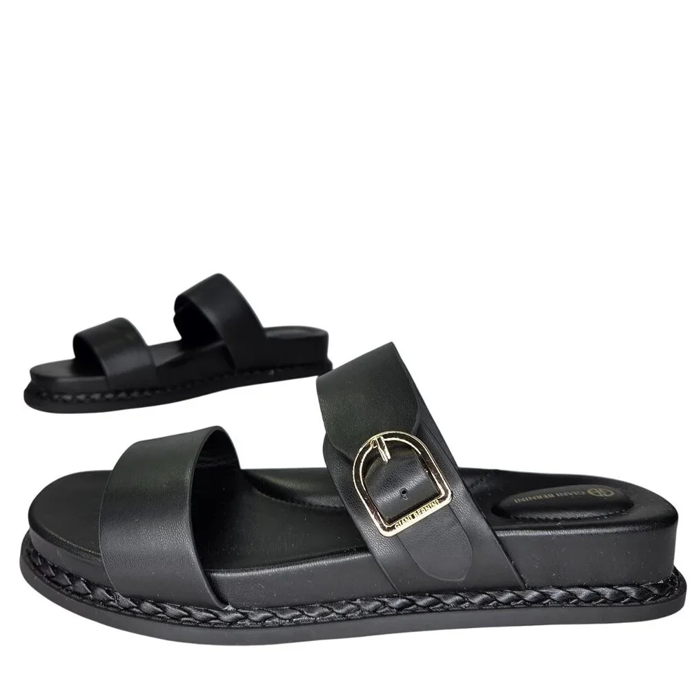 Giani Bernini Women's Gianaa Memory Foam Double Band Footbed Sandals - Picture 1 of 7